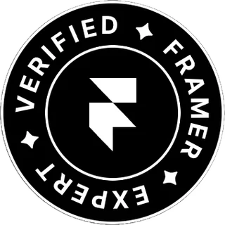 Verified Framer Expert Verified Framer Expert
